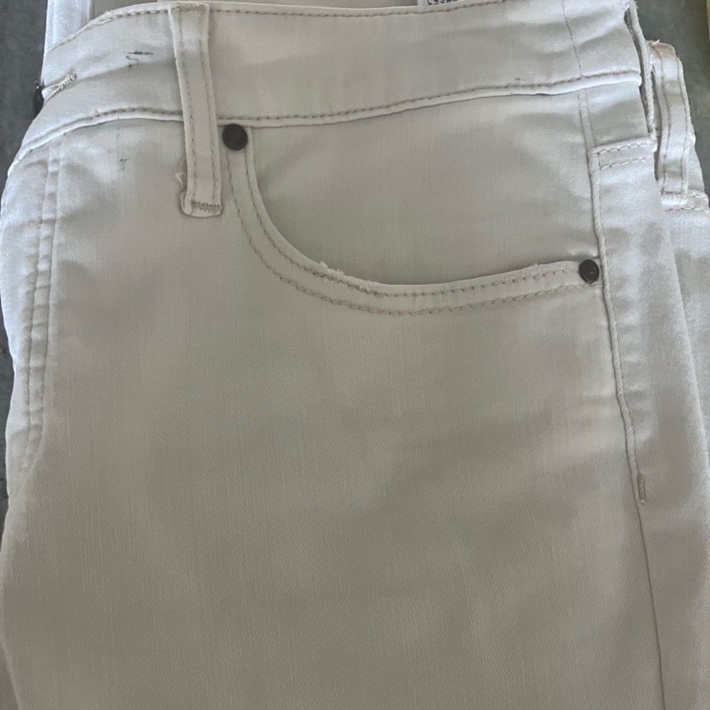 Chico’s So Slimming Girlfriend Slim Leg Ankle Jean, 6Tall,Cream/Almond - Picture 9 of 11